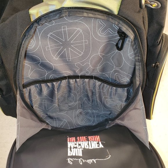 Paul McCartney Backpack - On the Run. 22" x 16.5" x 8" - Black - New - Picture 5 of 10
